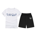 Cotton T-Shirt Short Sleeve Candy Color Comfortable Kids Round Neck Tee Printed Picture Pattern Embroidered Print
