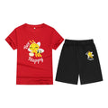 Children's T-Shirt Short Sleeve Candy Color Comfortable Kids Round Neck T-Shirt Printed Picture Pattern Embroidered Print