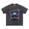Men's Clothing Kids Washed Print Short Sleeve T-Shirt