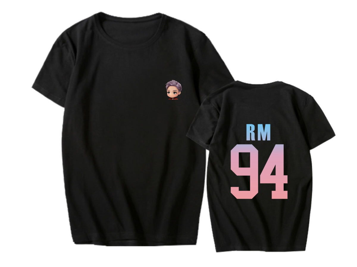 Bulletproof Youth League Anime Cartoon Cute Version Short-Sleeved T-Shirt Men's And Women's Tops Summer Clothes
