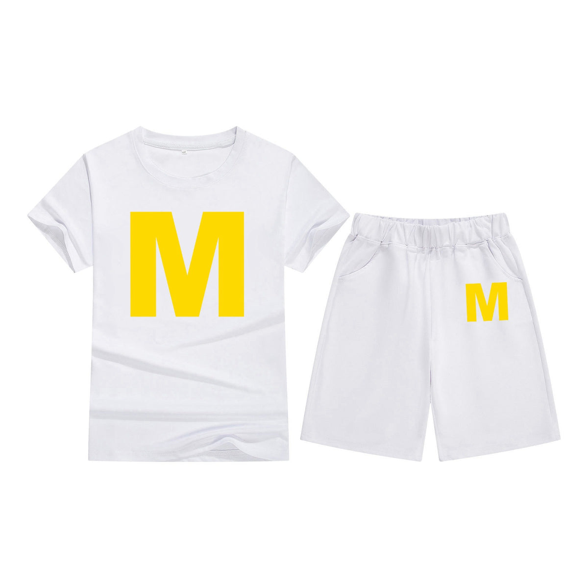 Cotton T-Shirt Short Sleeve Candy Color Comfortable Kids Round Neck T-Shirt Printed Pattern Embroidery