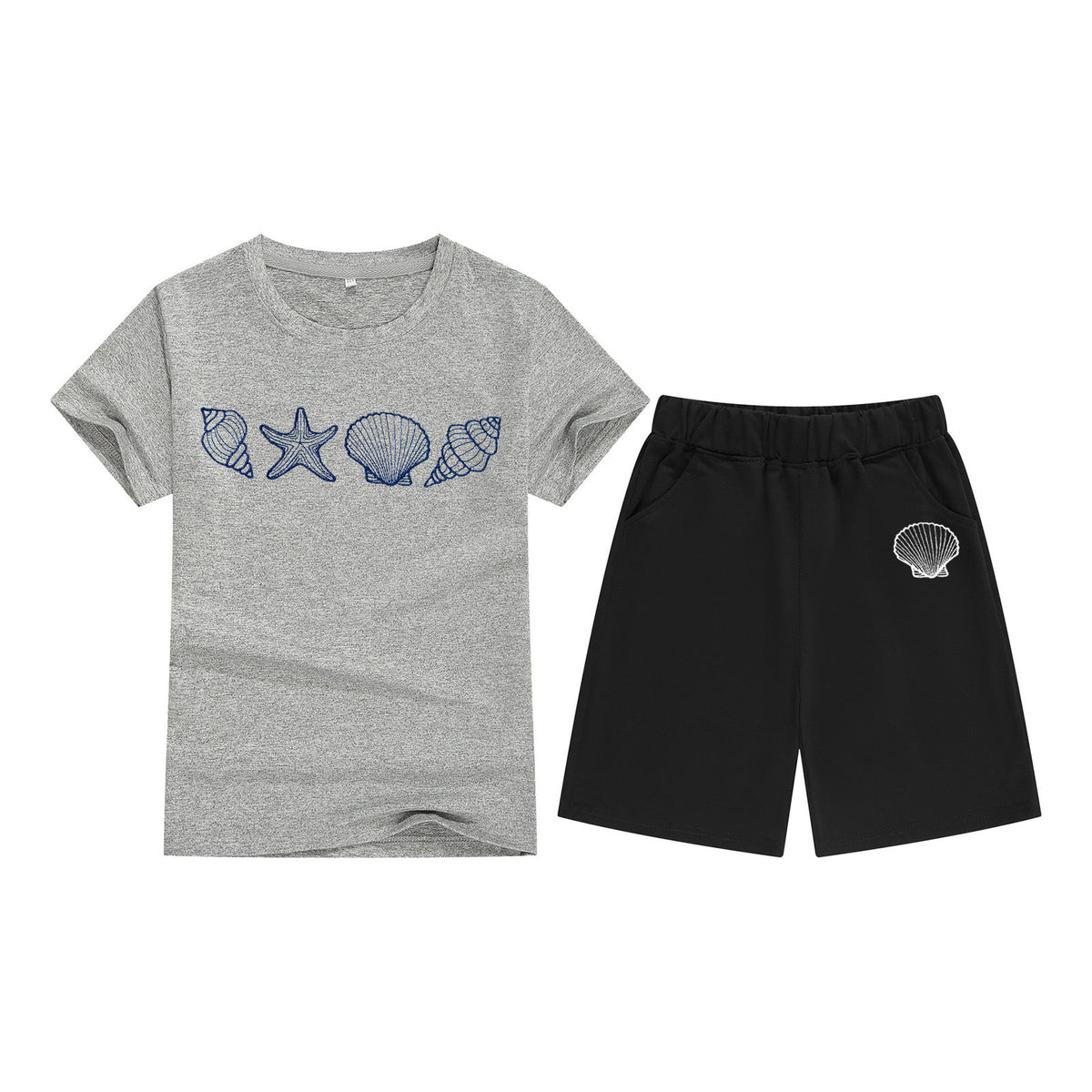 Cotton T-Shirt Short Sleeve Candy Color Comfortable Kids Round Neck Tee Printed Picture Pattern Embroidered Print