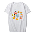 Bulletproof Youth League Tiger Year Cartoon Surrounding Support Clothes With The Same Short Sleeve T-Shirt Men's And Women's Tops Summer Clothes