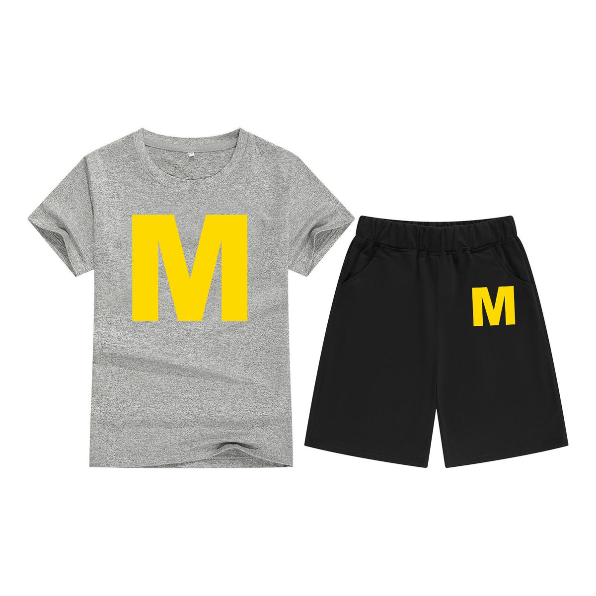 Cotton T-Shirt Short Sleeve Candy Color Comfortable Kids Round Neck T-Shirt Printed Pattern Embroidery