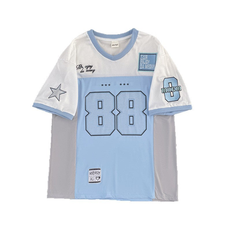 V-neck niche design rugby clothes