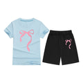 Cotton T-Shirt Short Sleeve Candy Color Comfortable Kids Round Neck Tee Printed Picture Pattern Embroidered Print