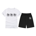 Cotton T-Shirt Short Sleeve Candy Color Comfortable Kids Round Neck Tee Printed Picture Pattern Embroidered Print