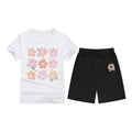 Cotton T-Shirt Short Sleeve Candy Color Comfortable Kids Round Neck Tee Printed Picture Pattern Embroidered Print