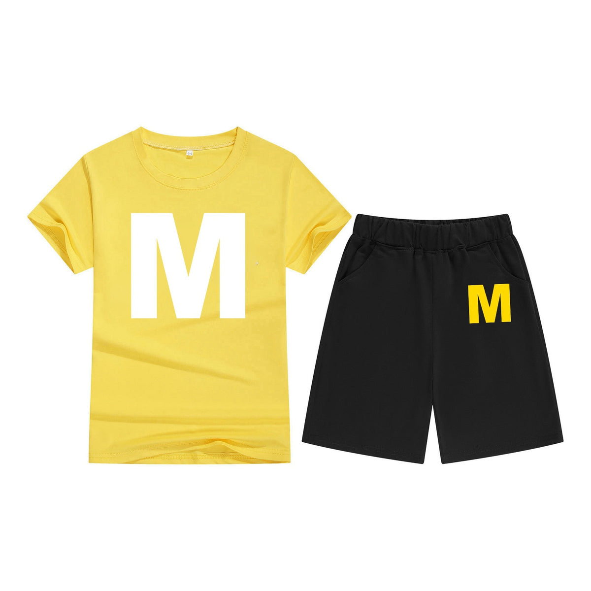 Cotton T-Shirt Short Sleeve Candy Color Comfortable Kids Round Neck T-Shirt Printed Pattern Embroidery